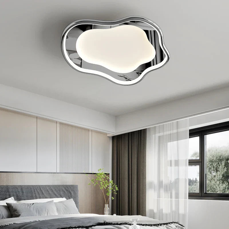 Modern White Round Ceiling Lighting with Remote Control Chandelier
