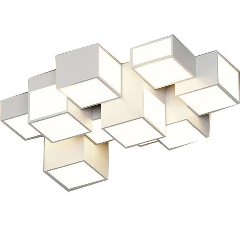 Square LED Chandeliers: Modern Home Indoor Lighting Fixtures for Living, Bedroom, Dining Room