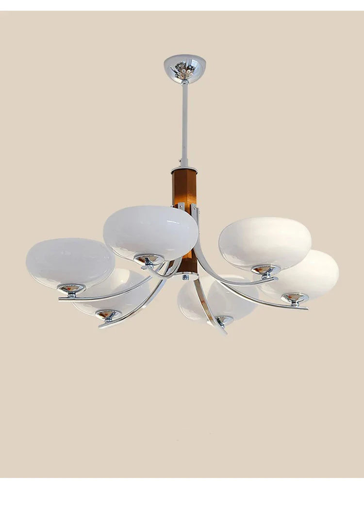 Glass Chandelier: Bauhaus Art for Living Room, Bedroom, Study, Hall, Restaurant