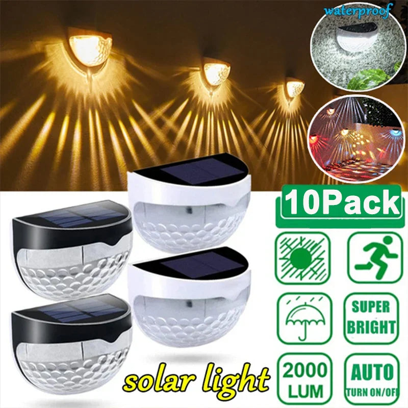 Solar Fence Lamp | LED Outdoor Wall Light for Energy Saving Garden Décor