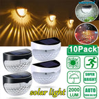 Solar Fence Lamp | LED Outdoor Wall Light for Energy Saving Garden Décor