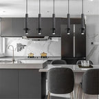 Marble Terrazzo Chandelier Lamp: Modern Cylindrical Spot Light for Restaurant, Bedroom