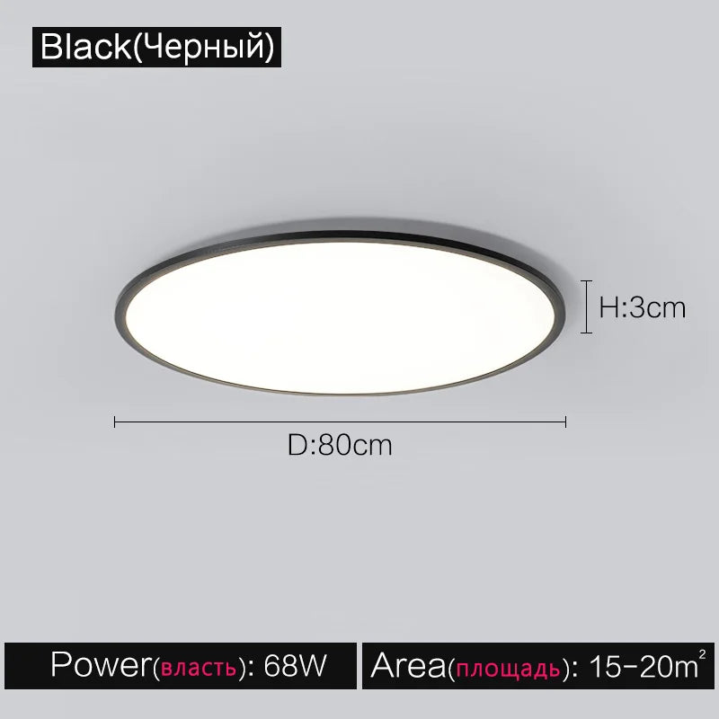 Modern Round LED Ceiling Lamp for Living Room, Bedroom, Dining Room, Balcony, and Corridor