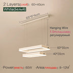 Modern LED Chandelier for Living Room by - Stylish Hanging Light Fixture for Dining and Bedroom