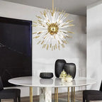 Dandelion Golden Ball Chandelier - Nordic Postmodern Bedroom Dining Room Decor