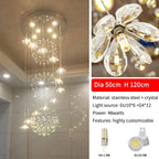 Spiral Long Chandelier: Modern Nordic Loft Staircase Pendant Lamp