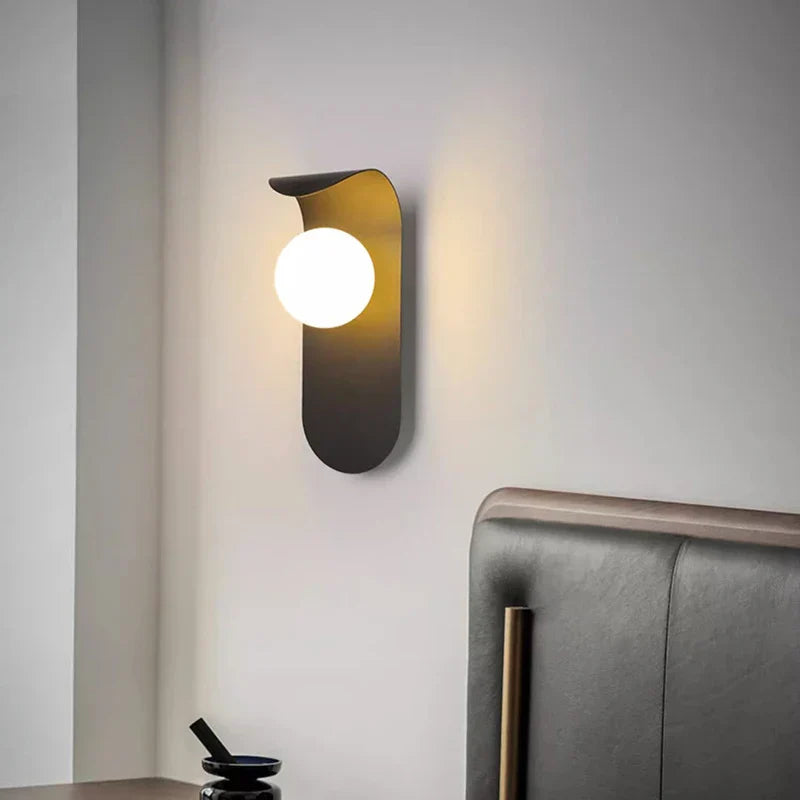 LED Round Wall Lamp for Modern Living Room and Bedroom Lighting