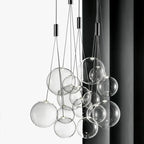 Modern Glass Ball LED Pendant Lamps for Kitchen Bedroom Living Room Lighting