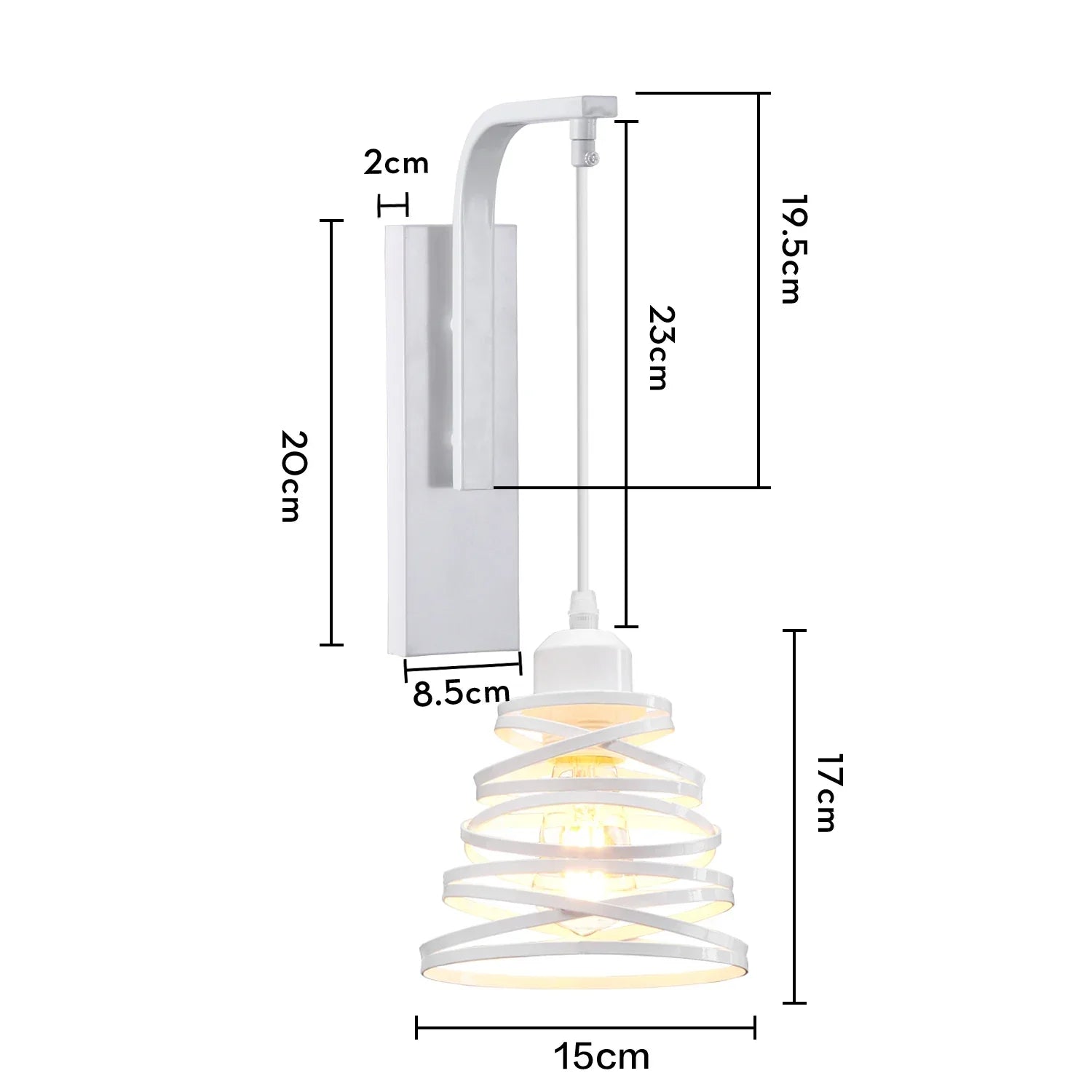 Modern Vintage LED Wall Lamp Bedside Light Fixture Sconce Indoor Lighting Fixture E27