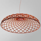 SKynest Rope LED Chandelier: Circular Woven Fireworks Light for Living Room & Restaurant