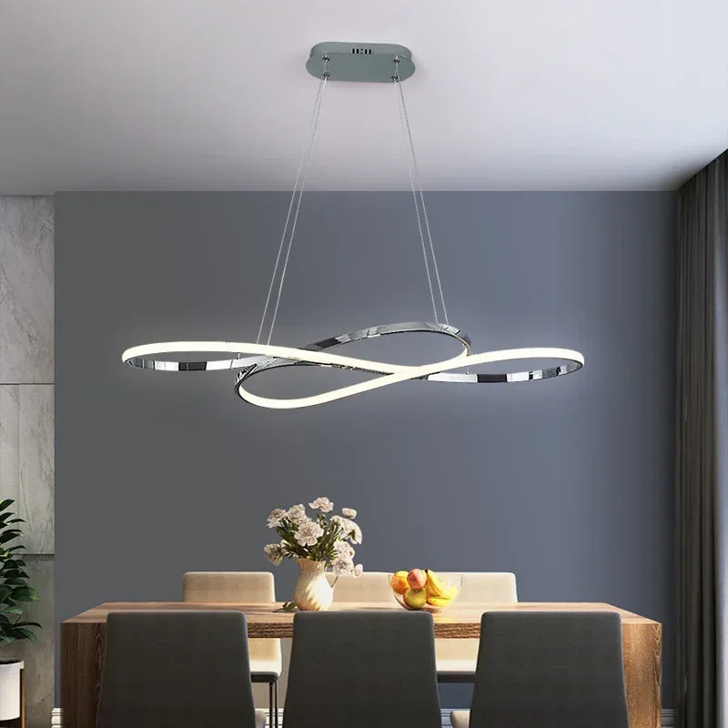 LED Chandelier Dining Kitchen Living Room Electroplated Upholstery Light