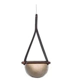 Modern Gray Amber Clear Glass Pendant Lamp for Bedroom Living Room