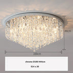 Modern Crystal LED Ceiling Chandelier Lighting Fixture