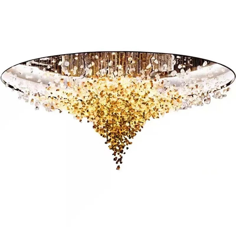 Luxury Crystal LED Chandeliers for Living Room Villa & Hotel Hall