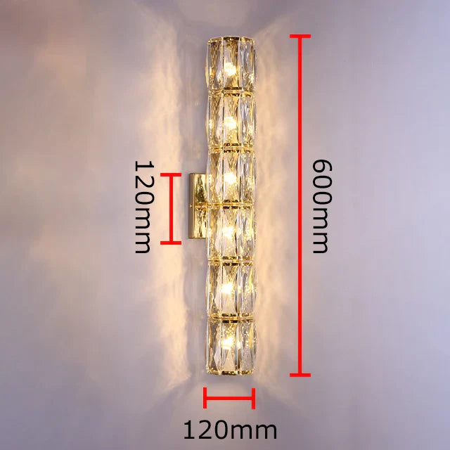 Luster Crystal Wall Sconces: Modern Elegant Glass Wall Light Fixtures