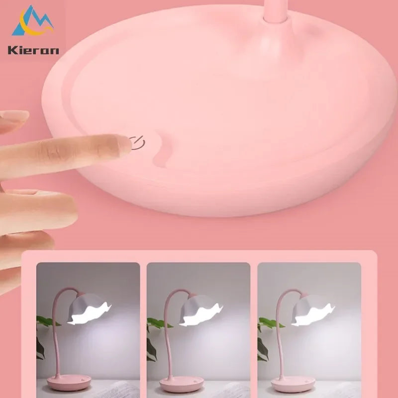 Lotus Floor Lamp: Modern LED Desk Lamp for Bedroom Study Living Room