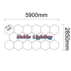 Honeycomb Hexagon Led Tube Ceiling Light for Auto Repair Workshop