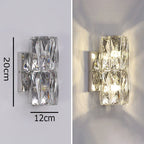 Luster Crystal Wall Sconces: Modern Elegant Glass Wall Light Fixtures
