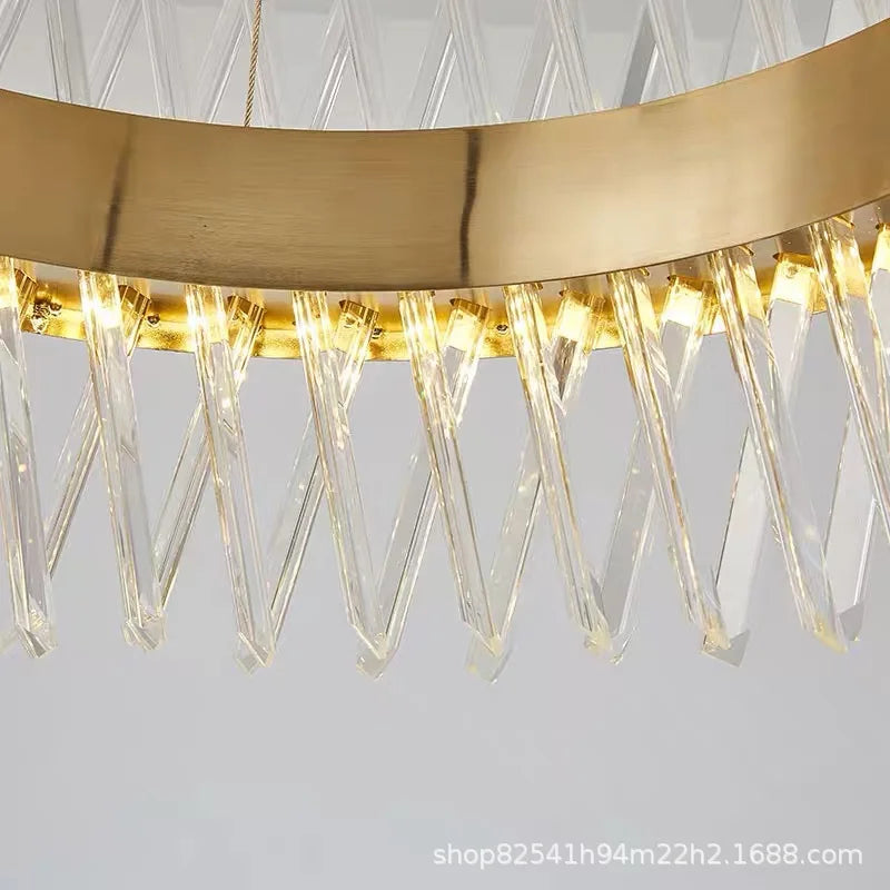 Gold Metal S Shape Lustre LED Pendant Lamp for Luxe Living & Dining Spaces