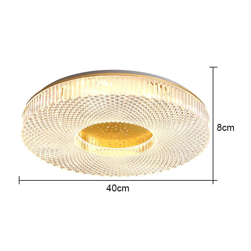 Round Acrylic Ceiling Lamp: Modern Light Luxury for Bedroom & Living Room