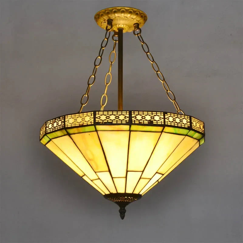 Stained Glass Tiffany Chandelier Pendant Light for Mediterranean Home Decor