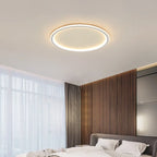 Modern Round Iron LED Ceiling Light for Bedroom, Foyer, and Study