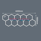 Hexagon LED Garage Ceiling Light for Auto Body Repair Workshop