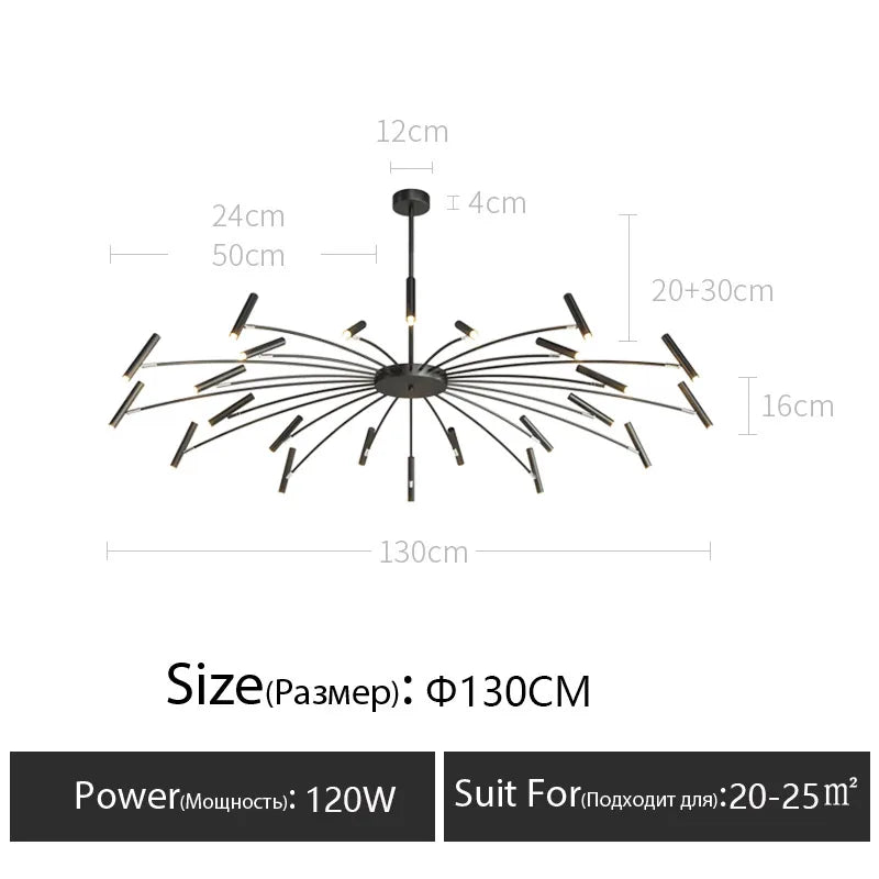 LED Chandelier: Modern Nordic Design for Living Room, Bedroom, Office, Study - Home Décor Lighting