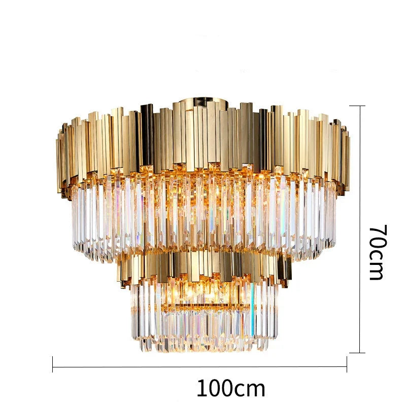 Modern Aluminum Circle LED Ceiling Chandelier for Bedroom Living Room Kitchen Fixtures