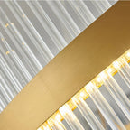 Crystal Pendant Chandelier: Remote Control Dimmable LED Lighting