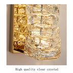 Contemporary Crystal Wall Sconce for Bedside, Bathroom, Corridor, Aisle, TV Background Lighting