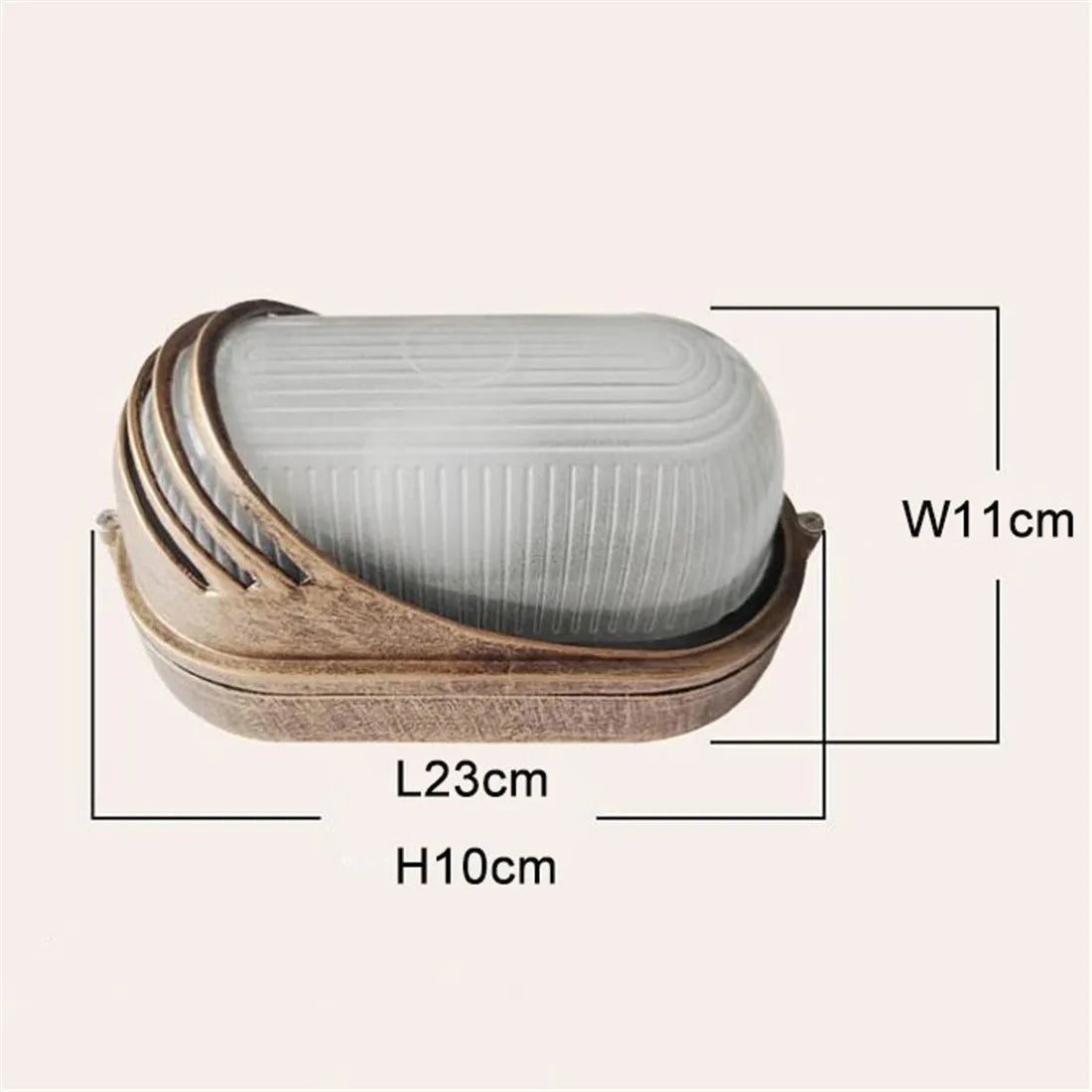 Outdoor Wall Sconces Light Fixtures: Grid Oval with Frosted Glass for Porch Patio.