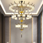 Luxury Crystal Chandelier: Modern Chinese Villa Living Room Lighting