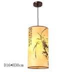 Antique Wood Pendant Lights for Dining Room, LED Living Room Decor Lighting Fixtures