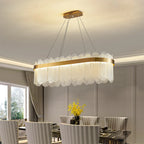 Modern Crystal Glass Chandelier Light for Living Room Dining Bedroom Kitchen Décor
