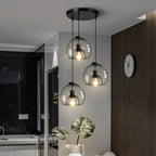 Nordic Glass LED Pendant Chandelier for Living Room Kitchen Bedroom