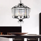 Modern LED Crystal Iron Art Chandelier for Luxury Living Spaces