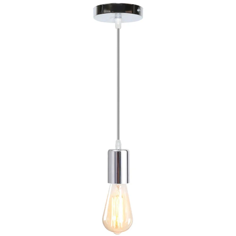 Nordic LED Pendant Light Iron Wooden Minimalist Ceiling Hanging Lamp