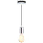 Nordic LED Pendant Light Iron Wooden Minimalist Ceiling Hanging Lamp