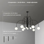Glass Ball Chandelier: Modern Living Room Dining Kitchen Light Fixtures