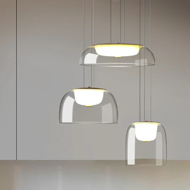 Nordic Glass Pendant Lamp for Modern Living Spaces