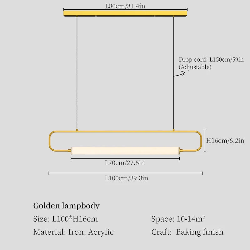 LED Pendant Chandelier for Dining Room, Living Room, and Restaurant