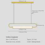 LED Pendant Chandelier for Dining Room, Living Room, and Restaurant