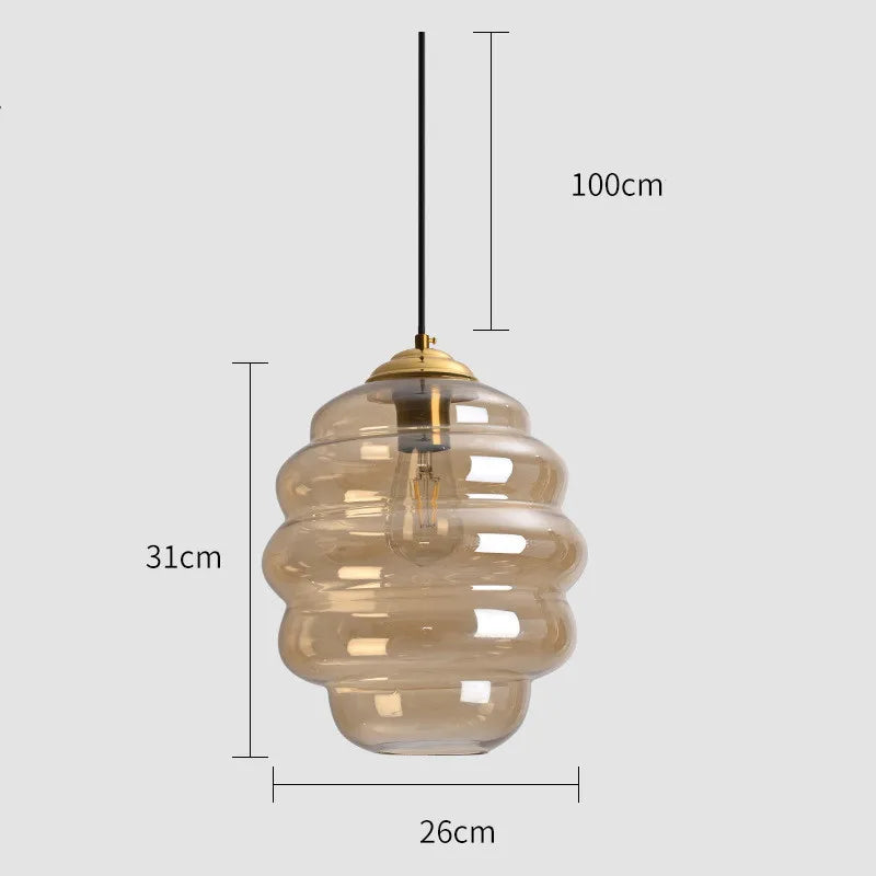 Colorful Glass Ball Pendant Light for Kitchen Dining Bar Home Decor