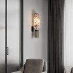 Marble Wall Lamp Copper Light Luxury Natural Marble Wall Lamp