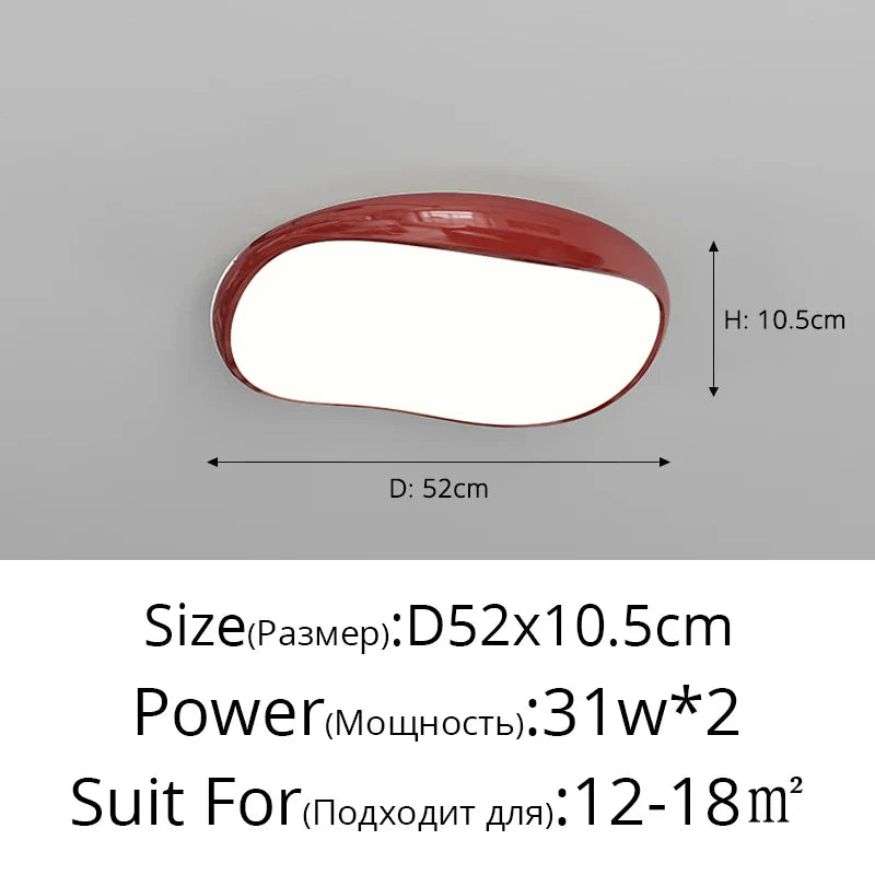 Nordic Ceiling Lights in White, Black, Red: Designer Lighting for Home Decor