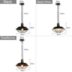 Industrial Loft Chandelier Pendant Lamp LED Edison Vintage Hanging Light