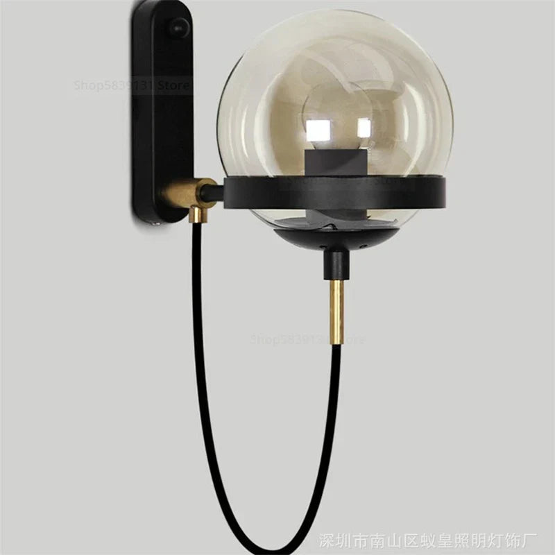 Nordic LED Wall Lamps for Home Bedroom Vintage Cafe Restaurant E27 Fixtures