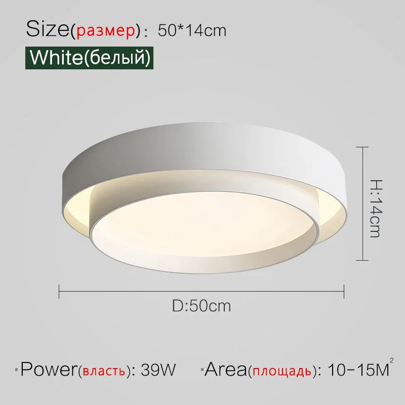 Nordic Minimalist Ceiling Lamp - Modern & Creative Master Bedroom Lighting