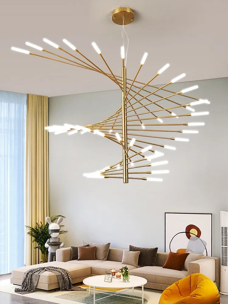 Fireworks LED Chandelier Light for Indoor Living Dining Bedroom Hall Decor